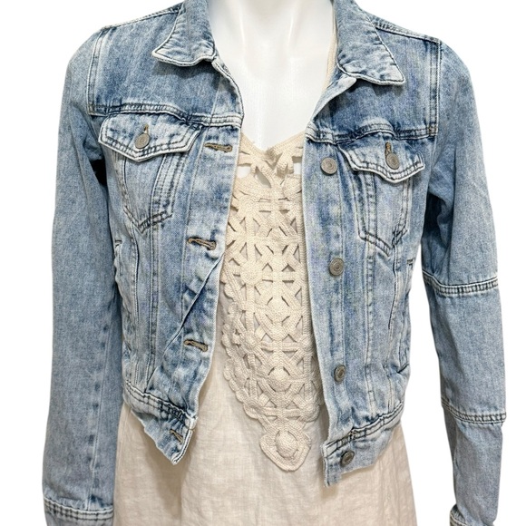 Free People Rumors Denim Jean Jacket size  XS - Picture 3 of 6